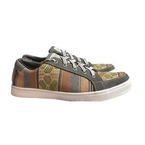 PASSERI Men's Artesano de Flores‎ Olive Sneakers Woven Size 44 Casual Comfort